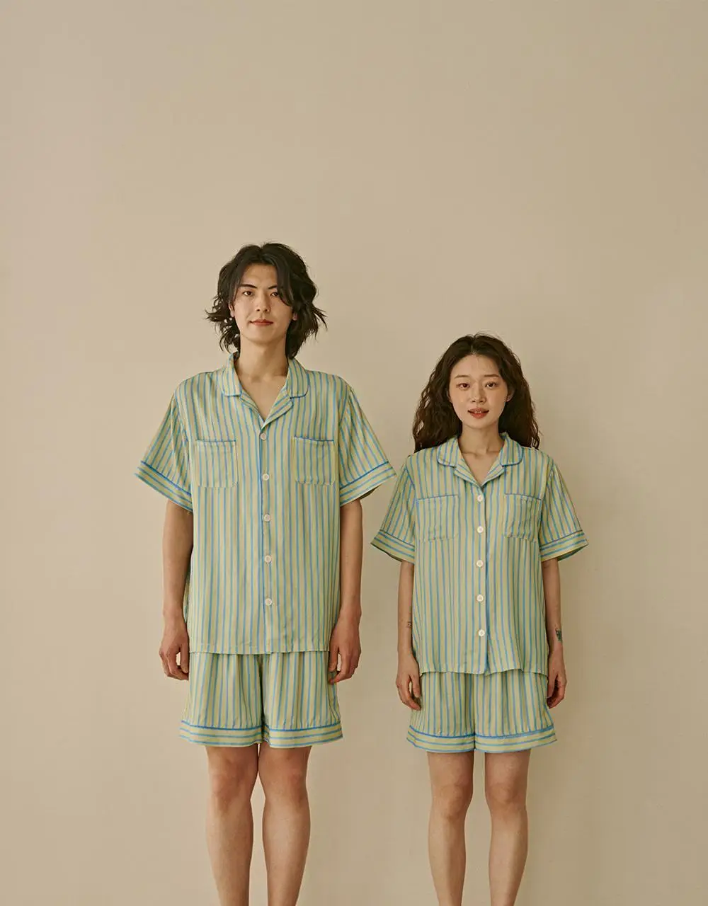 보웰 [BWTZ] 데이오프 비스코스 100% 파자마 반소매세트 레몬스트라이프 3종 상세페이지 24